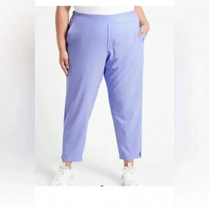 ATHLETA Brooklyn Heights‎ Pant PLUS 22 (2X) Periwinkle Lightweight Ankle Pants